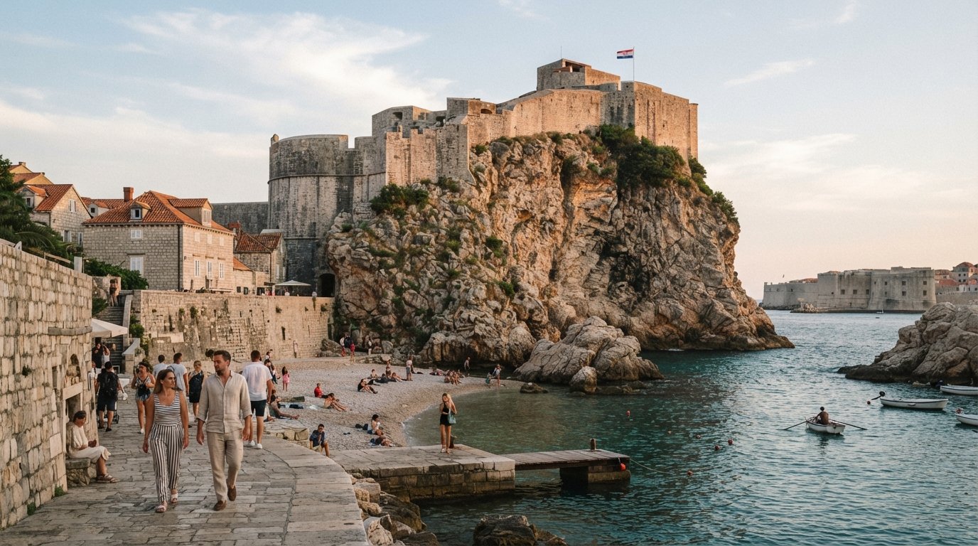 Pile, Dubrovnik: the city’s western threshold with a sea view